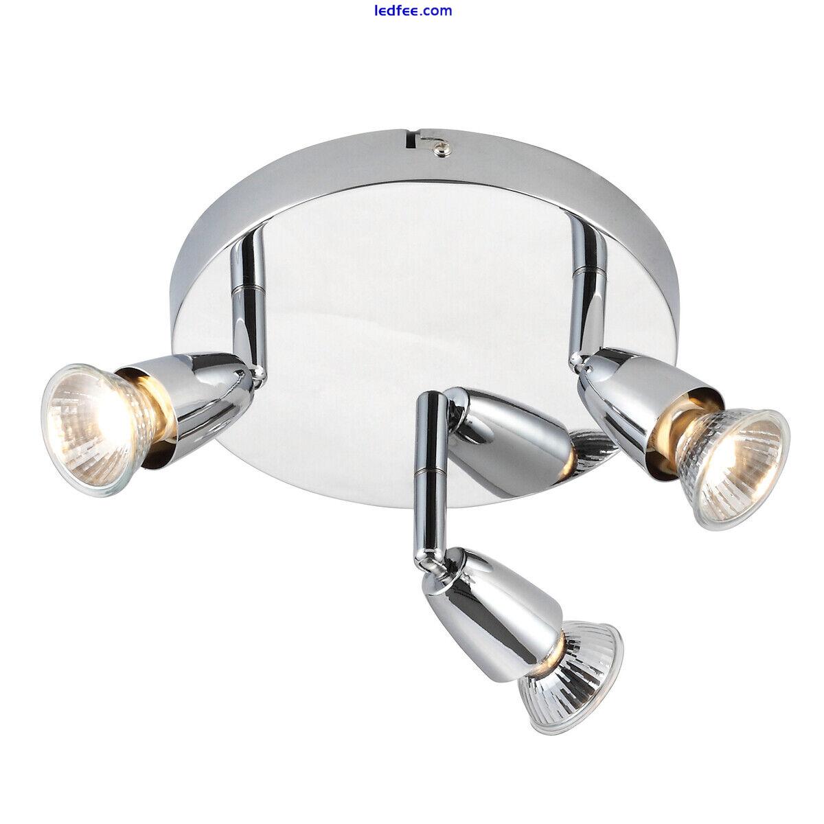 Saxby Amalfi Triple Head GU10 Spotlight Swivel Ceiling Mounted Dimmable Light 1 