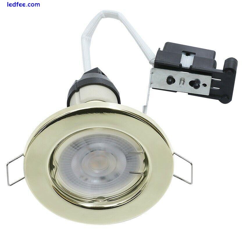 1 X GU10 MAINS 240 VOLT HALOGEN LED RECESSED DOWNLIGHT SPOTLIGHT DOWNLIGHTER 3 