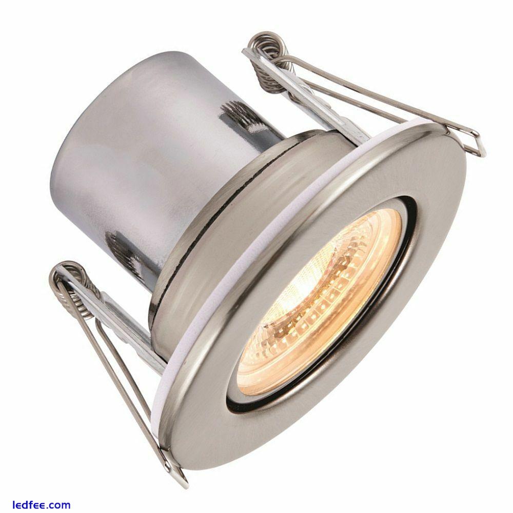 Recessed LED Ceiling Spotlight Fire Rated Dimmable Downlights IP65 Rated - 240V 0 