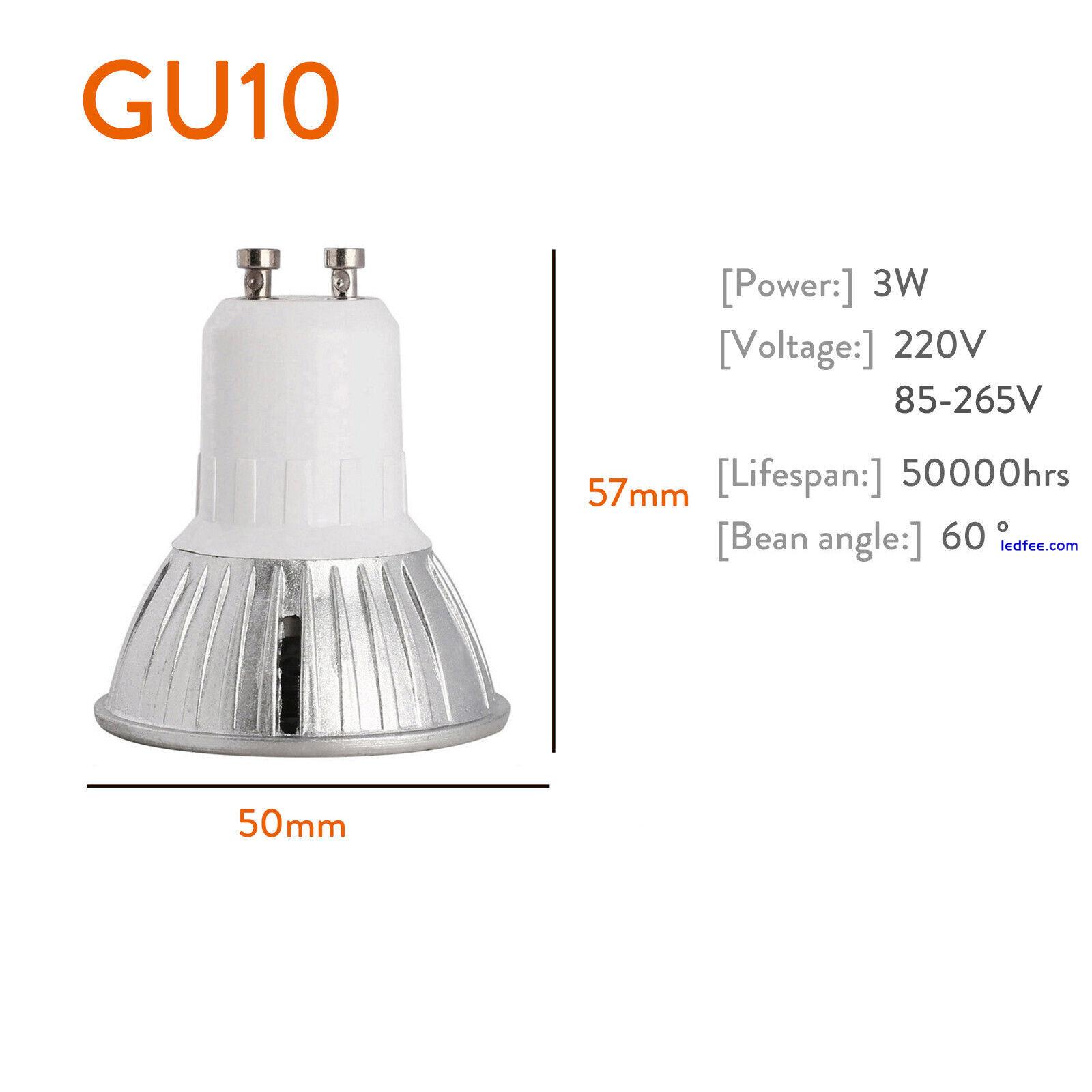 3 10 20 Pack 3W 4W 5W LED GU10 Spot Warm Day Cool White Light Bulbs UK Seller 5 