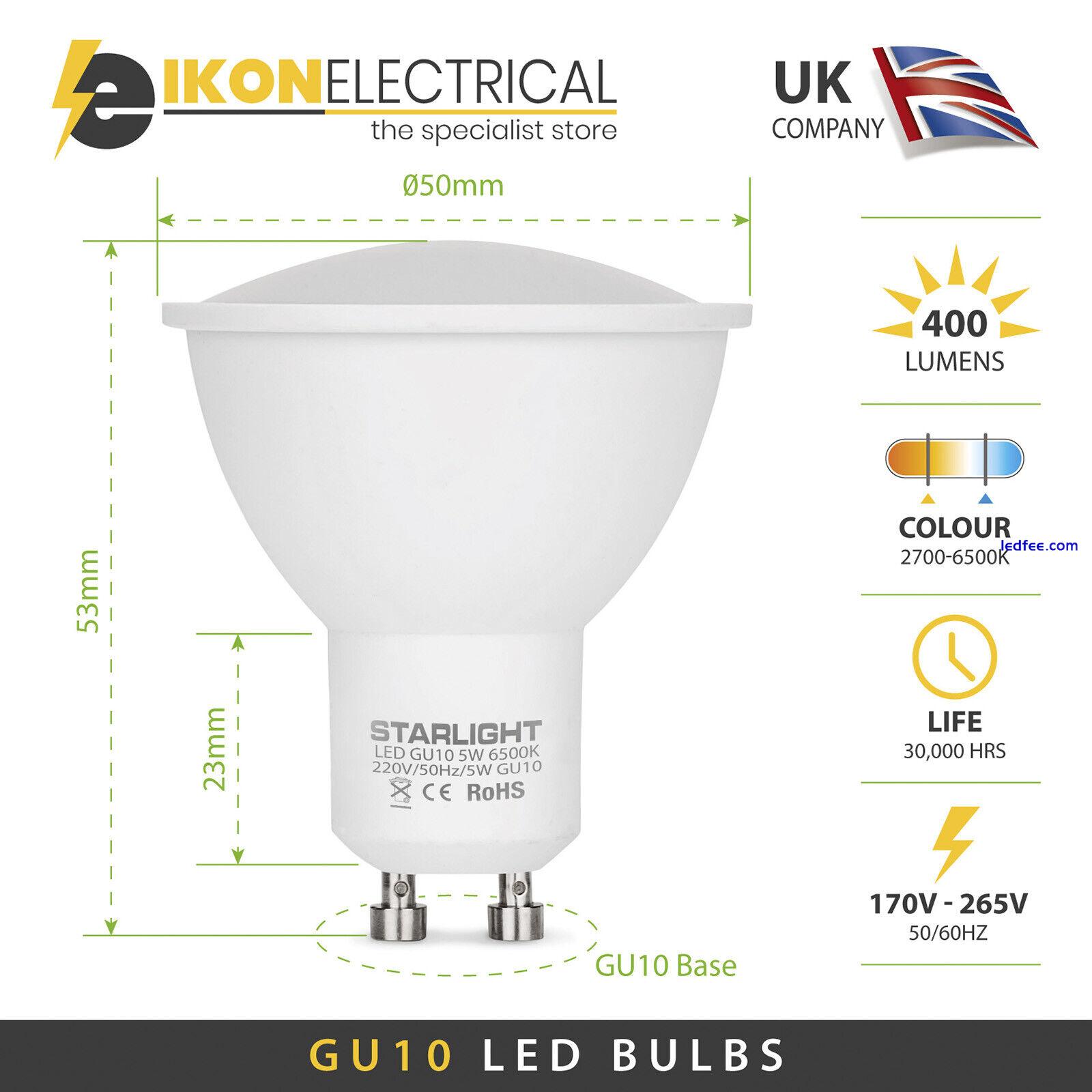 GU10 LED Light Bulb 5/10/20 5W SMD Energy Saving  Spotlight Lamp Warm Cool White 1 