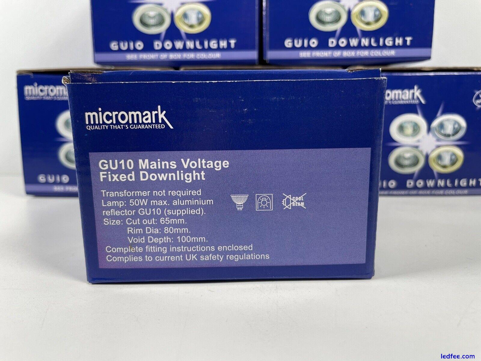 6 x GU10 Downlight 240V Polished Chrome | Recessed Spotlight | Lamp Included 0 