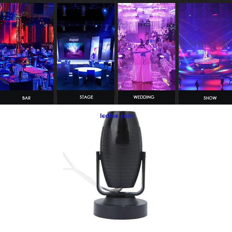 1Pc RGB LED Stage Spotlight 360 Degree Party Wedding Atmosphere Spot Beam Lamp: 5 