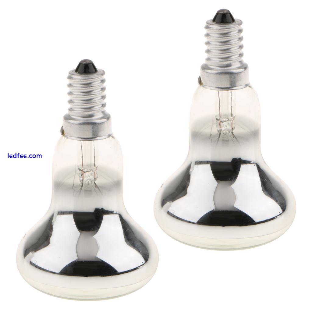 2pcs R50 Reflector Tungsten Filament Spotlight Bulb  Lamp SES E14 40W 1 