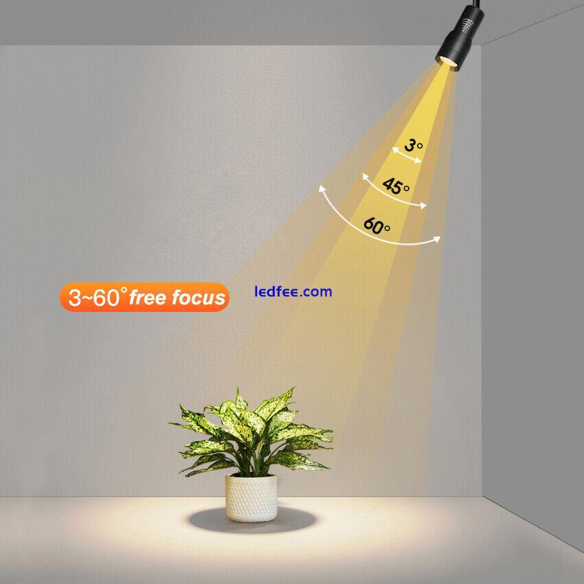 COB LED Ceiling Lamp Fixture L Type Track Light Beam Angle Zoomable Spotlight 0 