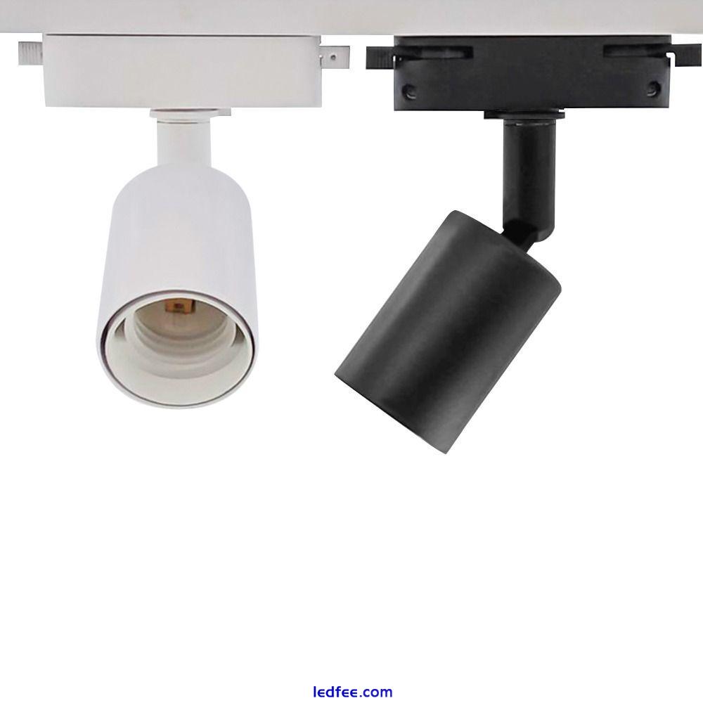 180° Rotatable Spot Light Socket Ceiling Track Light Holder  Household 3 