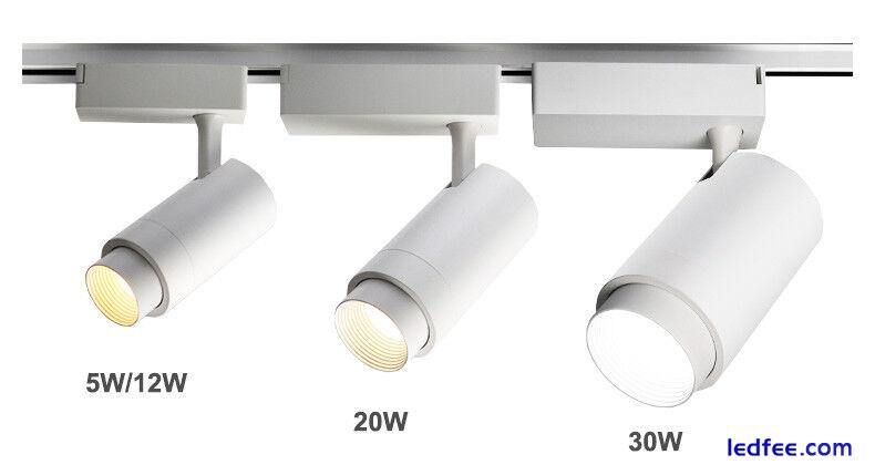 LED COB Ceiling Light Picture Spotlight Rail Track Lamp Beam-Angle Adjustable 0 