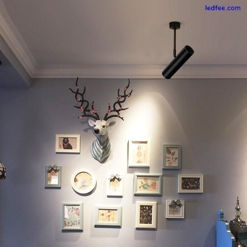 LED COB Ceiling Light Fixture Adjustable Picture Lamp Spotlight Jewelry Store 0 