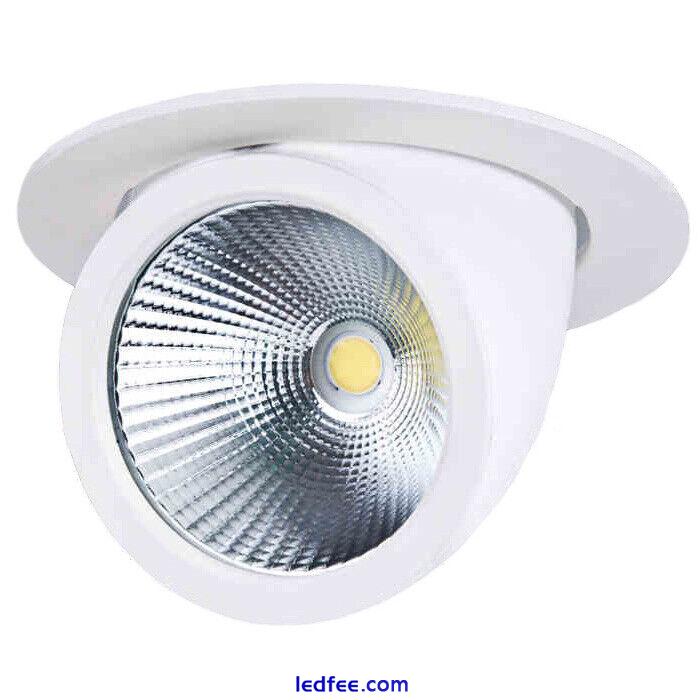 COB LED Ceiling Light Fixture Adjustable Picture Recessed Lamp Bedroom Spotlight 0 