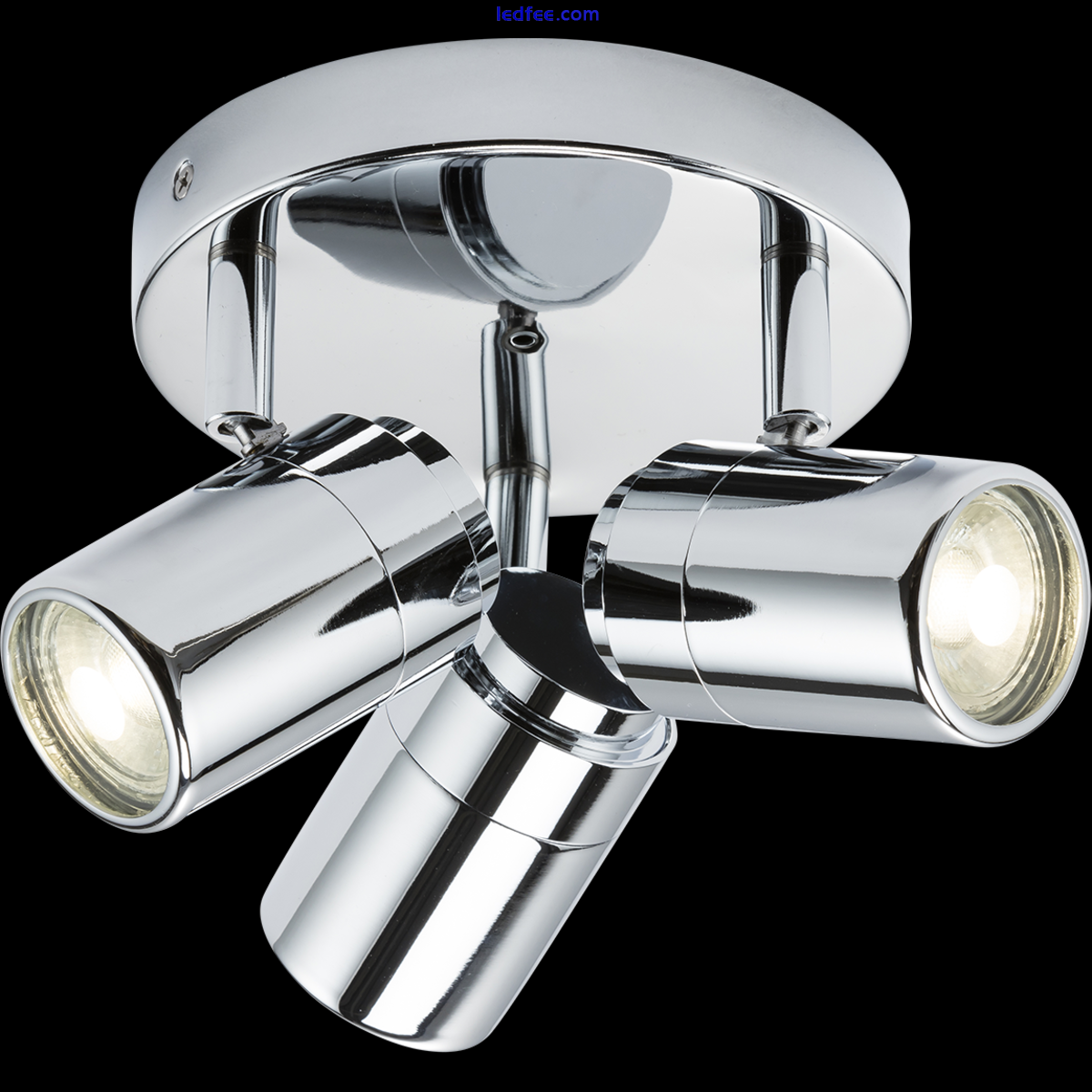 Modern Bathroom Triple Spot Light Fitting 3 x 20W GU10 Knightsbridge 2 