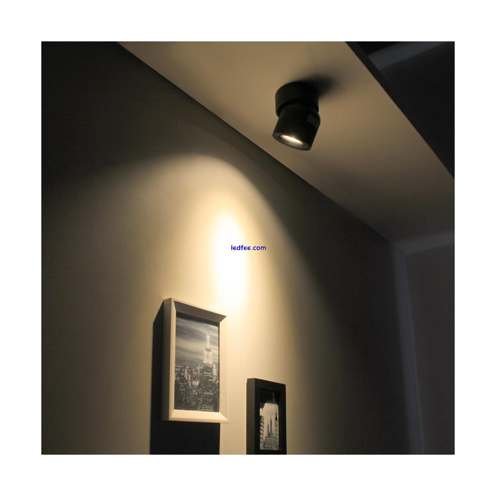 Aisilan LED Indoor Ceiling Spot Light 7W Black Directional Accent Light Fixtu... 5 