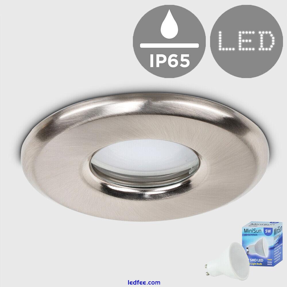 IP65 Recessed Bathroom Ceiling Lights Downlighters Downlight Spotlights LED Bulb 3 