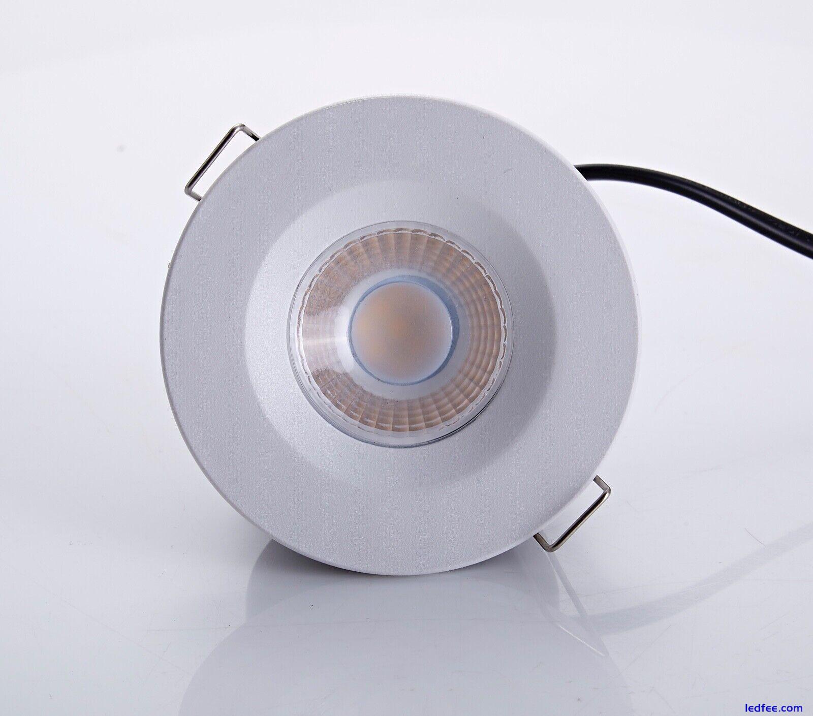 Fire Rated 6W Recessed Downlight LED Ceiling Lights Dimmable IP65 Spotlights 0 