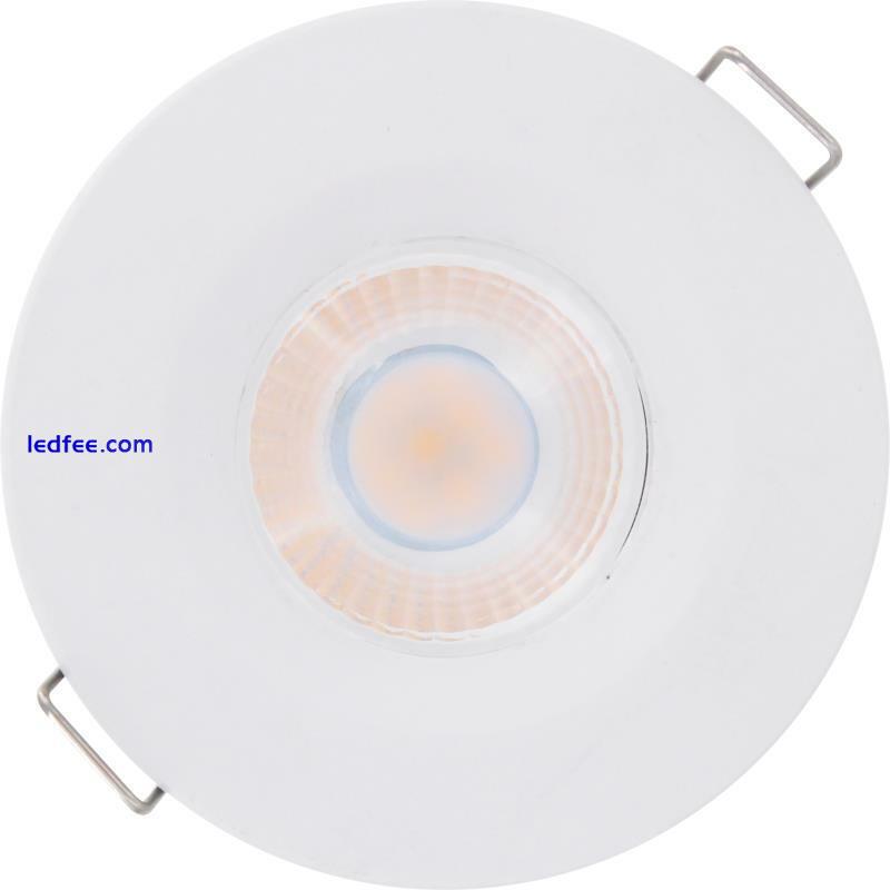 Fire Rated 6W Recessed Downlight LED Ceiling Lights Dimmable IP65 Spotlights 1 