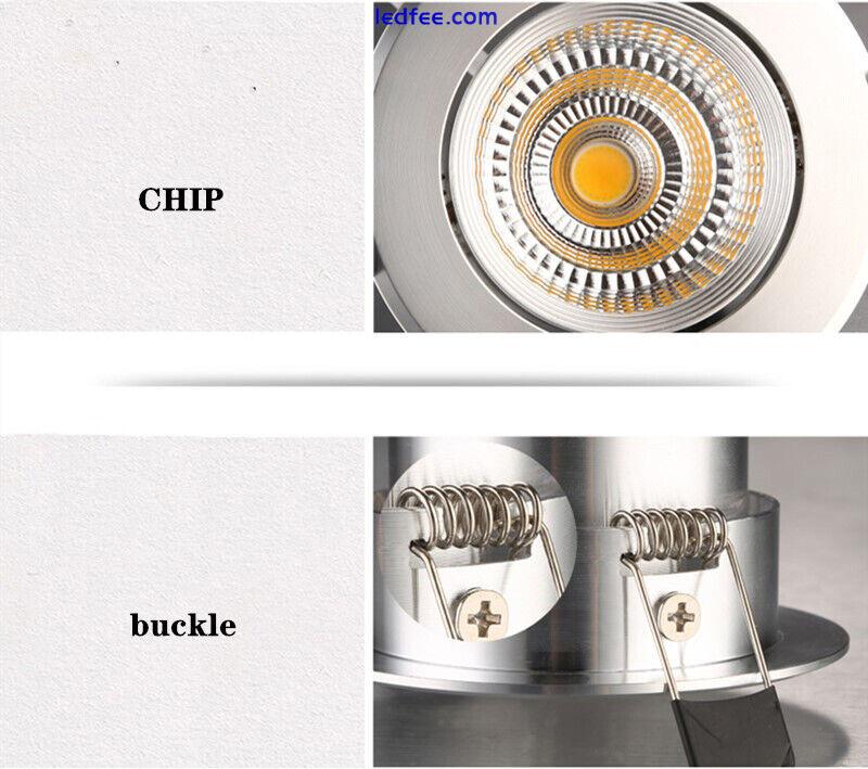 LED Recessed Downlight Dimmable COB Ceiling Light Lamp Spotlight 5/7/9/12/15/20W 0 