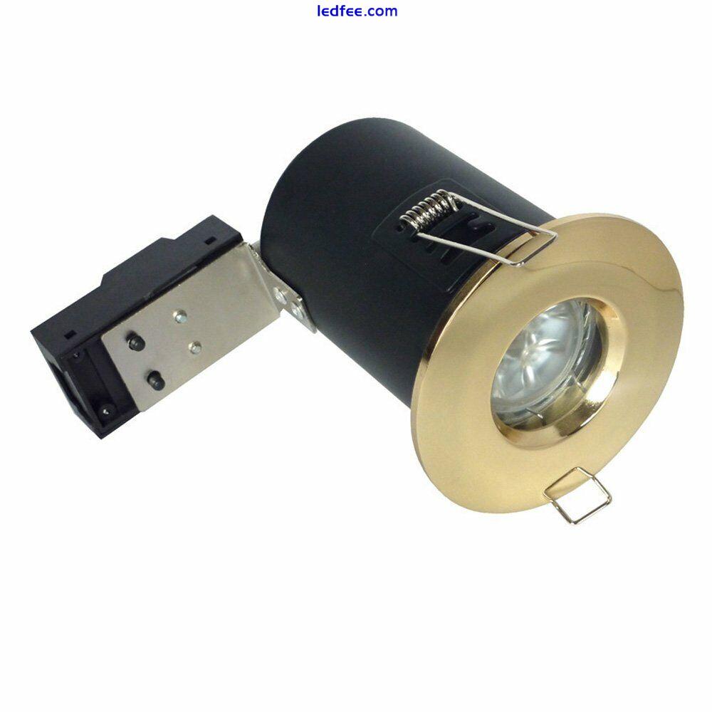 IP65 BATHROOM SHOWER LIGHT LED DOWNLIGHT FIRE RATED BRASS, GU10, SALE!  1 