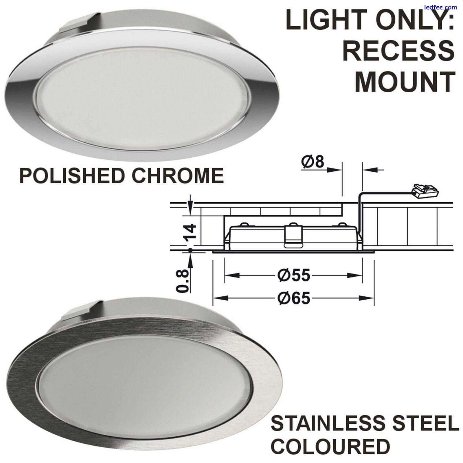 Hafele Loox LED 3038 Downlight 24V Ø 65mm, Recess / Surface Mounting, Rated IP20 3 