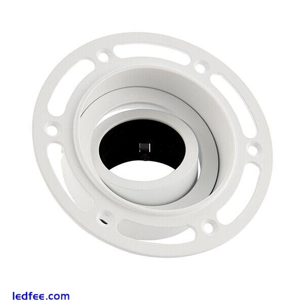 Recessed Round Trimless Downlight Tilt Plaster In Dimmable Adjustable of Saxby 1 