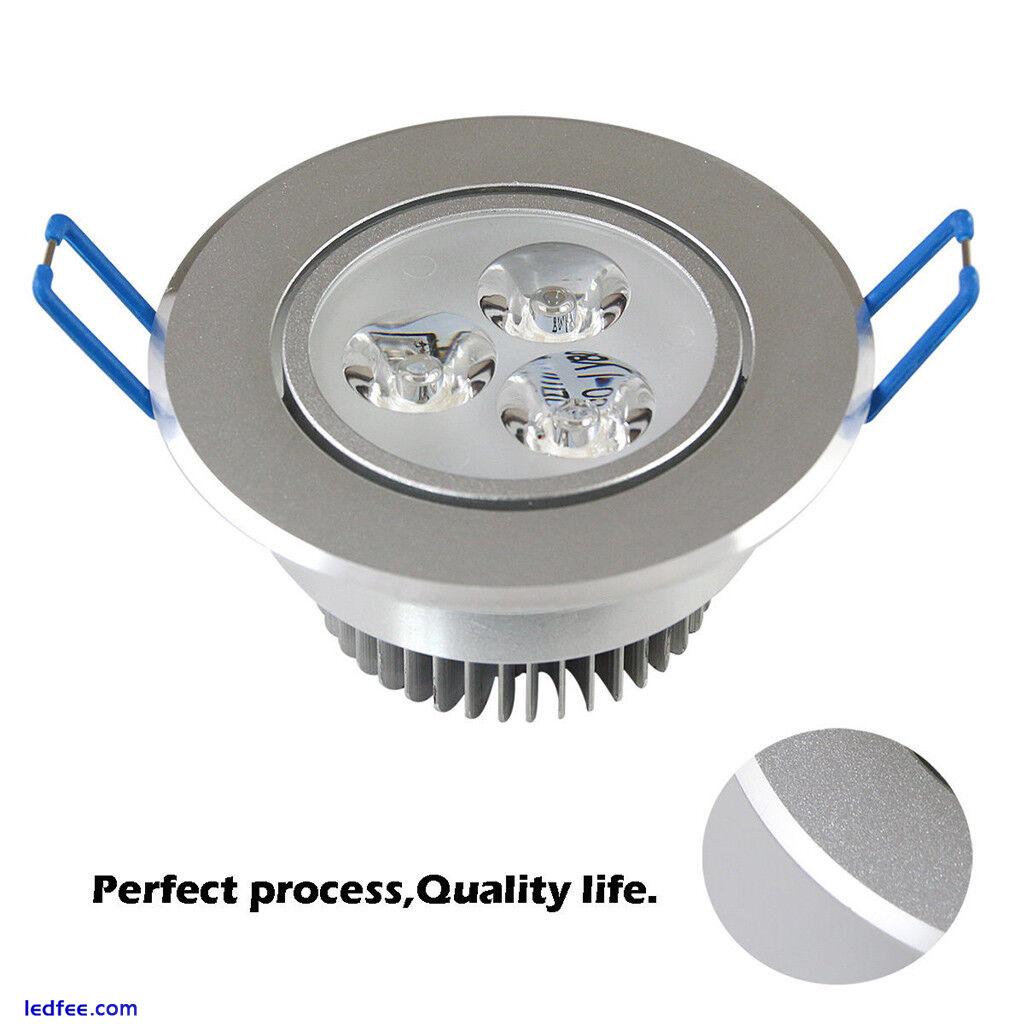 Dimmable LED Ceiling Recessed Down Light Fixture Lamp 9W 12W 15W 21W 27W 36W AC 4 