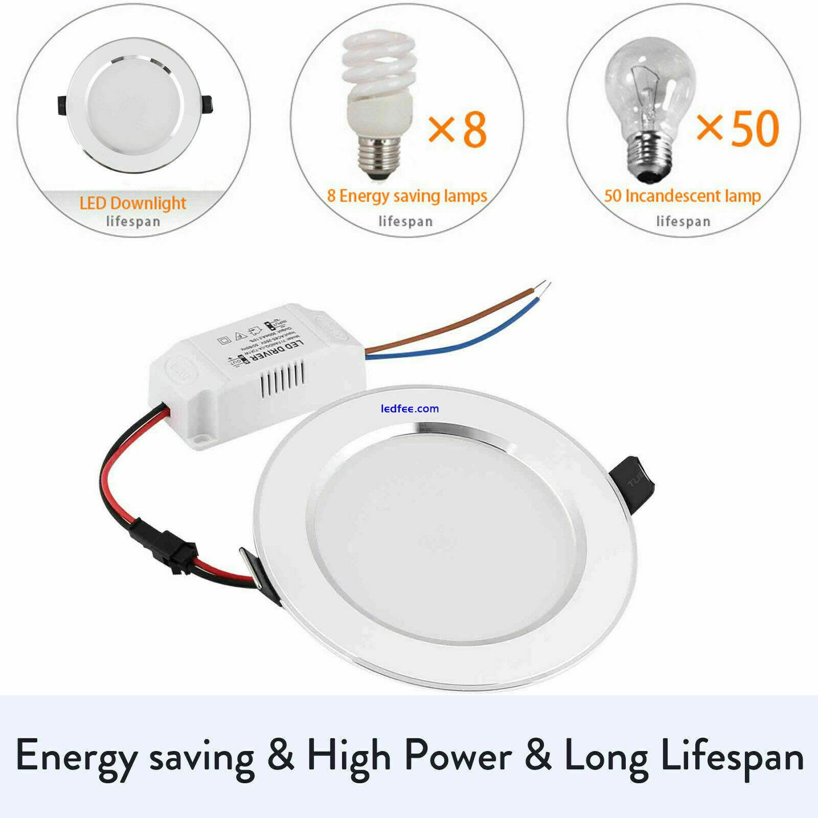 Dimmable LED Recessed Ceiling Downlight 3W 5W 7W 9W 12W 15W 18W Light Lamps RE 2 