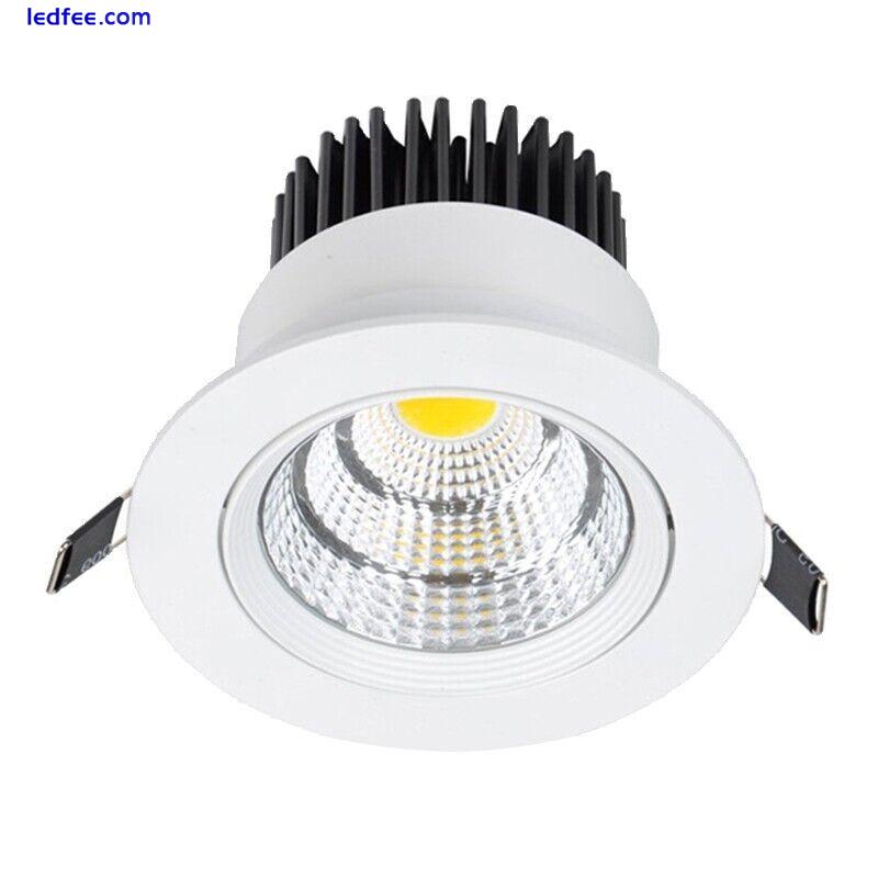 Dimmable LED Downlight COB Recessed Ceiling Light Spotlights Indoor 7W 12W 20W 4 