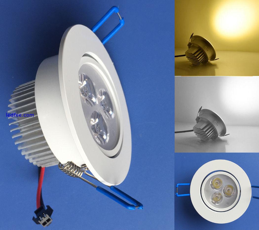 1W/3W White/Warm LED Ceiling Down Light Recessed Cabinet lights AC12~24V/85~265V 0 