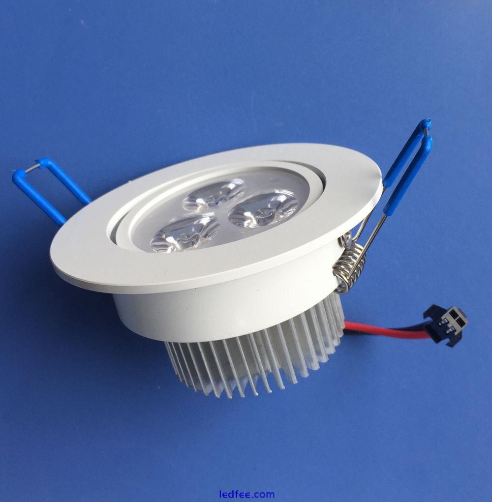 1W/3W White/Warm LED Ceiling Down Light Recessed Cabinet lights AC12~24V/85~265V 2 