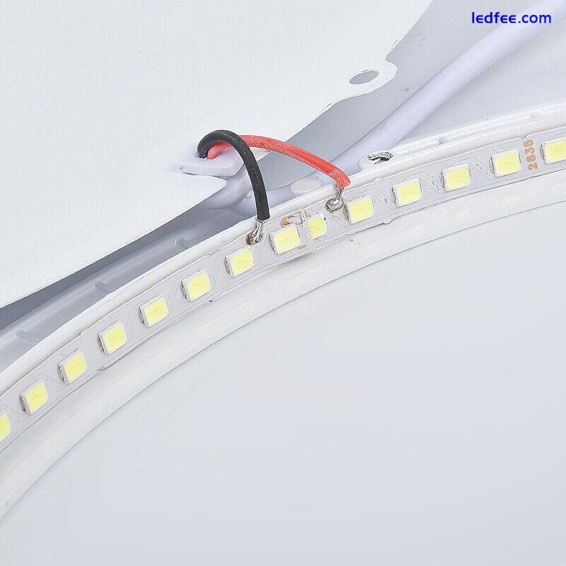 LED Ceilling Fixture Recessed Mount Ultra Thin Round Light SMD Downlight White 4 