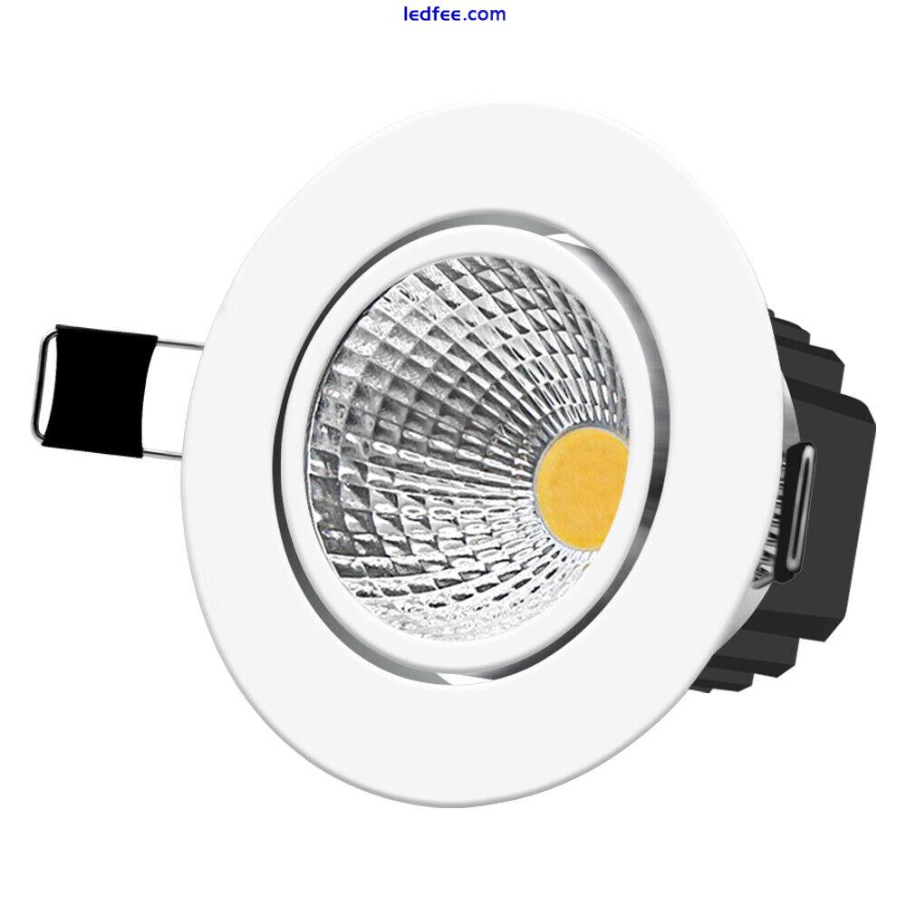 Dimmable Recessed Led Ceiling Downlight COB Spotlight Lamp 12/15/20W 110V 220V 4 