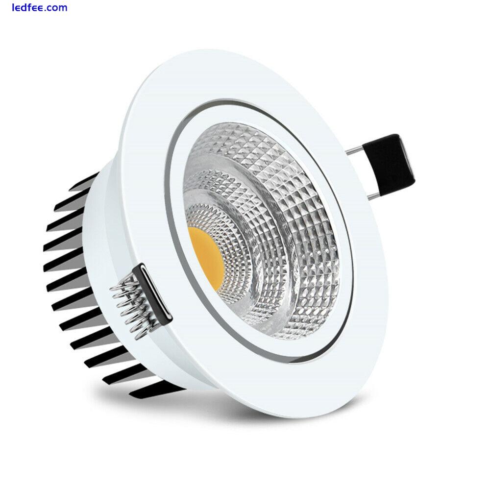 Dimmable Recessed Led Ceiling Downlight COB Spotlight Lamp 12/15/20W 110V 220V 5 