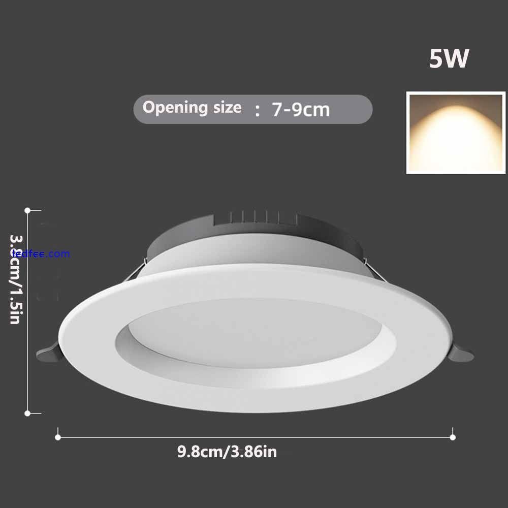 Recessed LED Downlight Round Ceiling Lamp Durable Down Lights  Home 0 