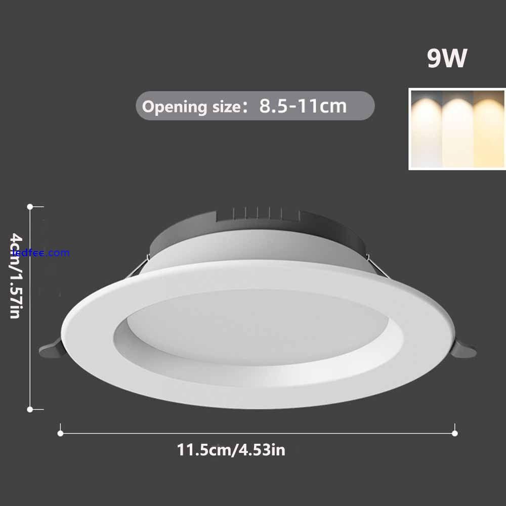 Recessed LED Downlight Round Ceiling Lamp Durable Down Lights  Home 1 