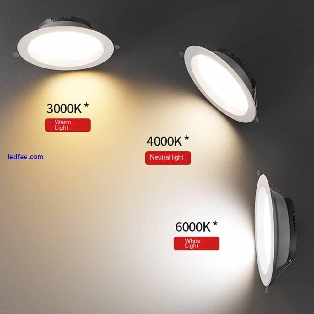 Recessed LED Downlight Round Ceiling Lamp Durable Down Lights  Home 3 