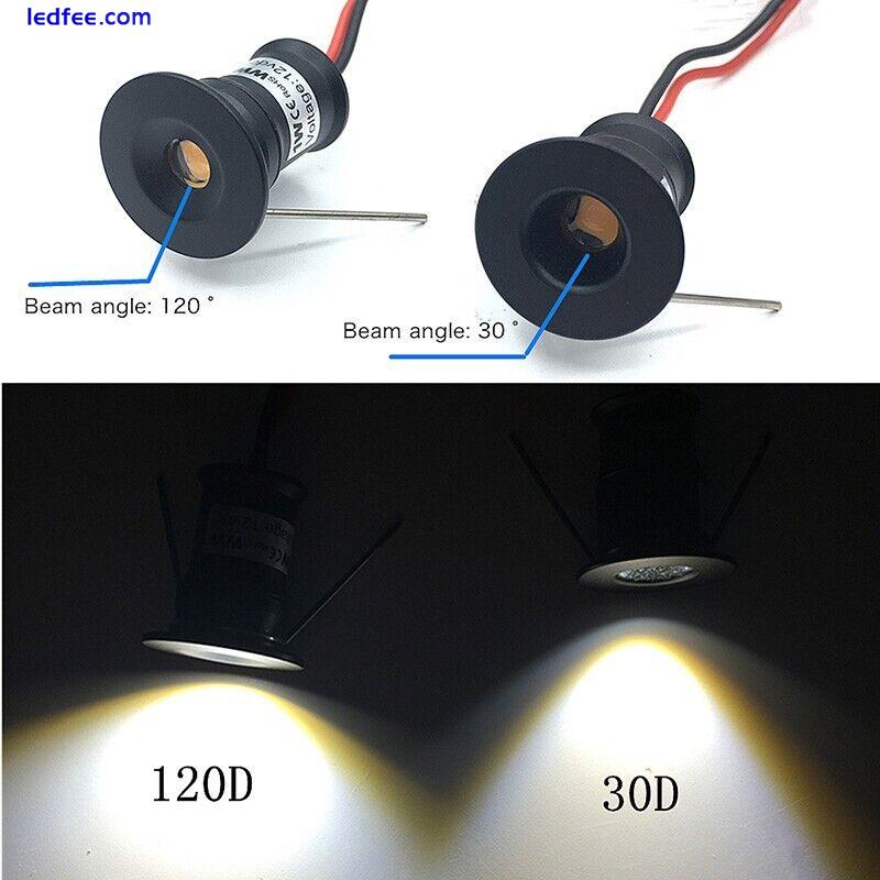 Small Spot Light 1W Mini LED Spotlight 12V Dimmable 15mm Recessed Downlight 3 