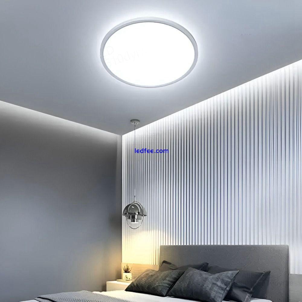 Hanging Ultra Thin LED Lamp Circular Panel Light Downlight Ceiling Light 5 