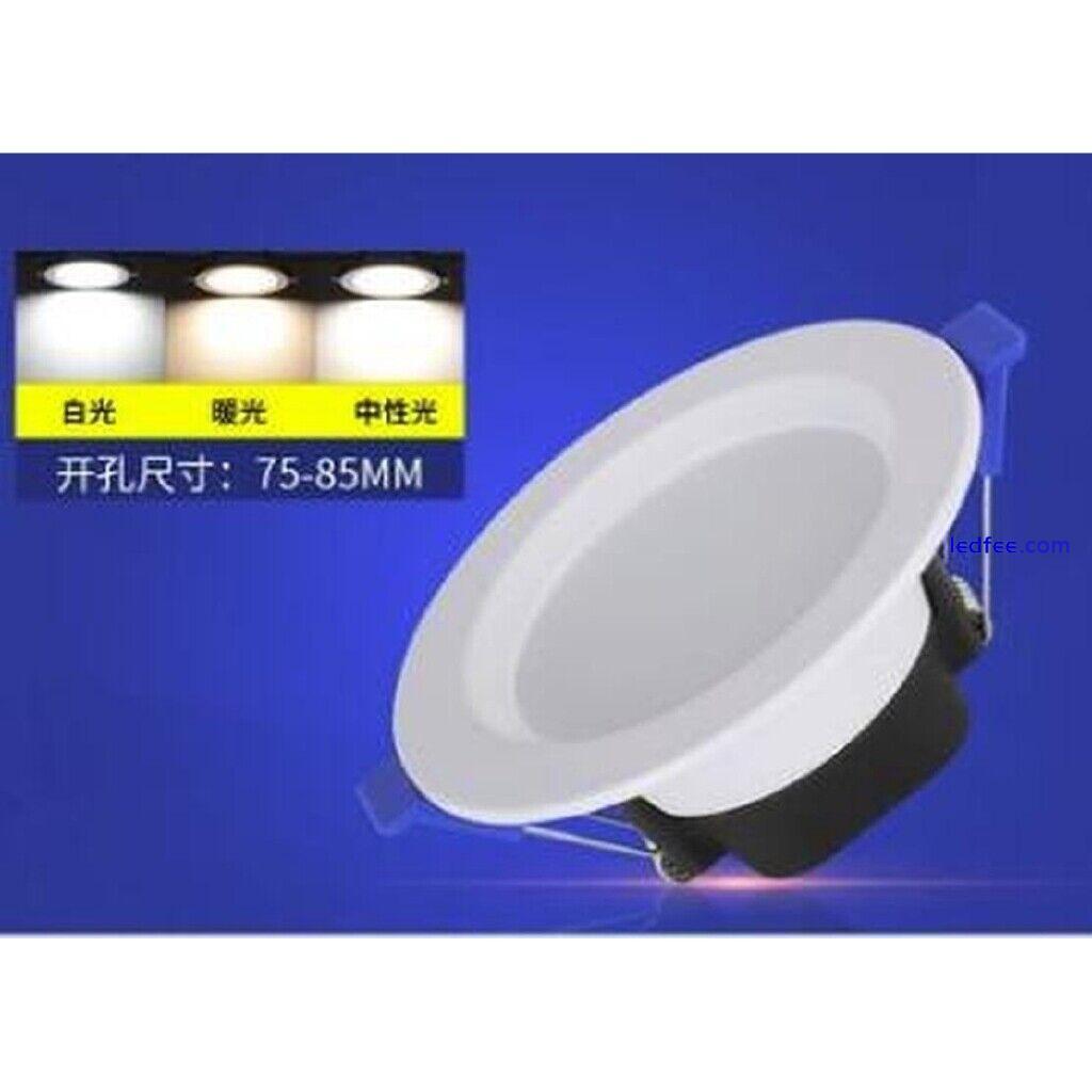 6/10/20Pcs Dimmable LED Downlight Ceiling Light Spotlight with 3 Light Colors 2 