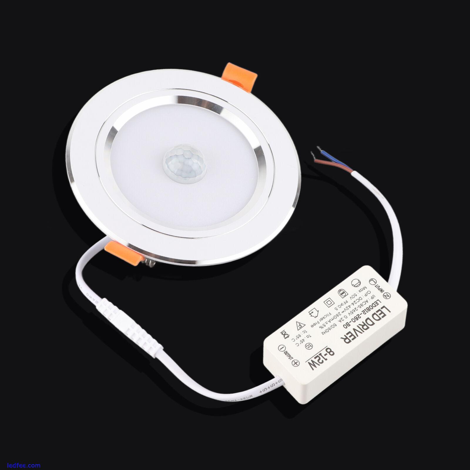 (Cold White) Infrared Motion Sensor LED Downlight With Junction Box 9W 3 