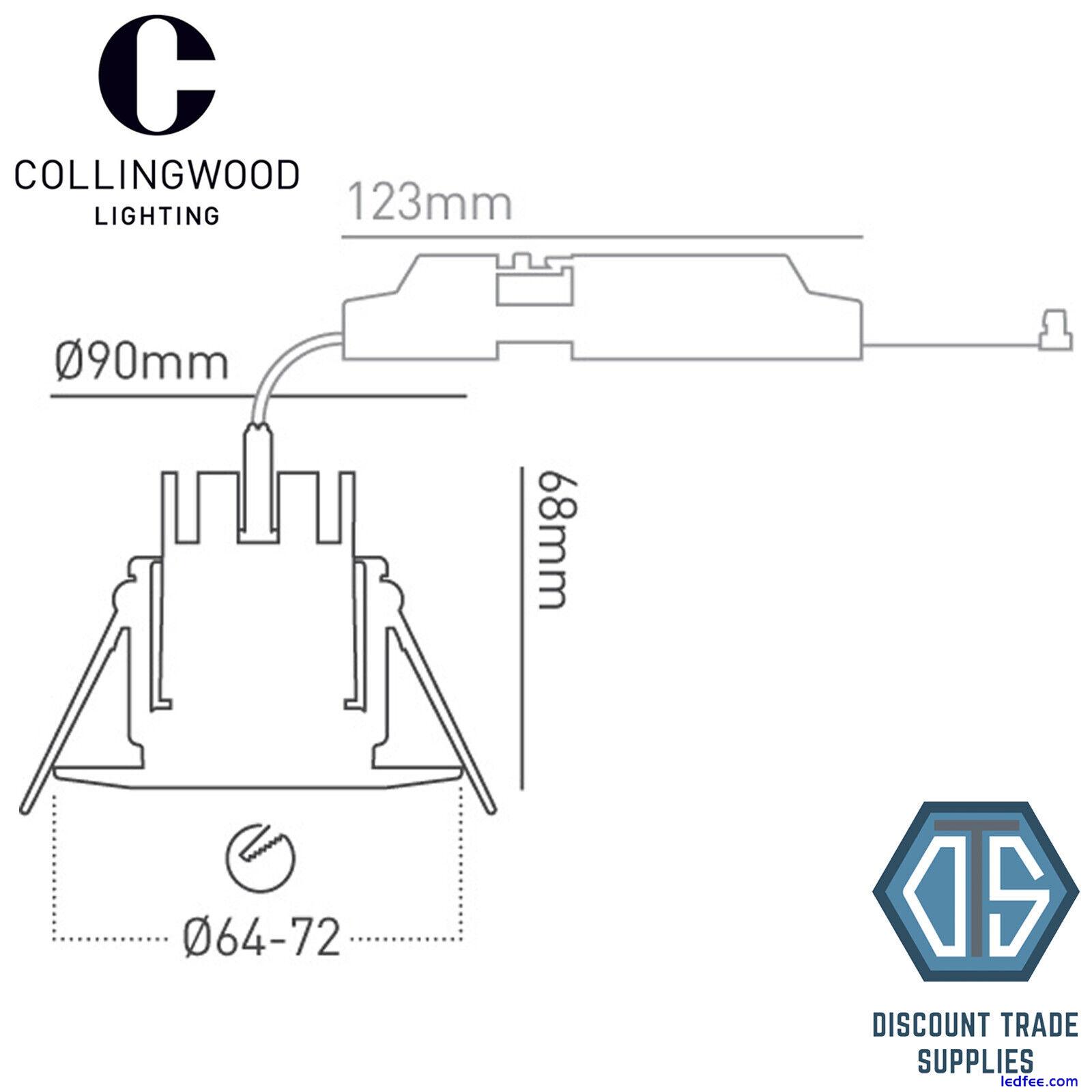 Collingwood H2 Lite Downlight Matt White 4000K Natural White DLT388MW5540 0 
