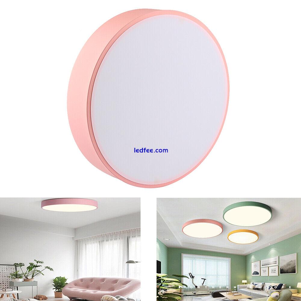 Led Ceiling Light Round Panel Down Lights Bathroom Kitchen Living Room Wall Lamp 4 