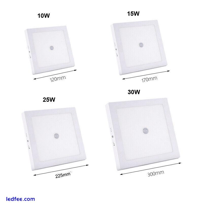  10W 15W 25W 30W PIR Motion Sensor Led Panel Light Ceiling Downlight Lamp Indoor 4 