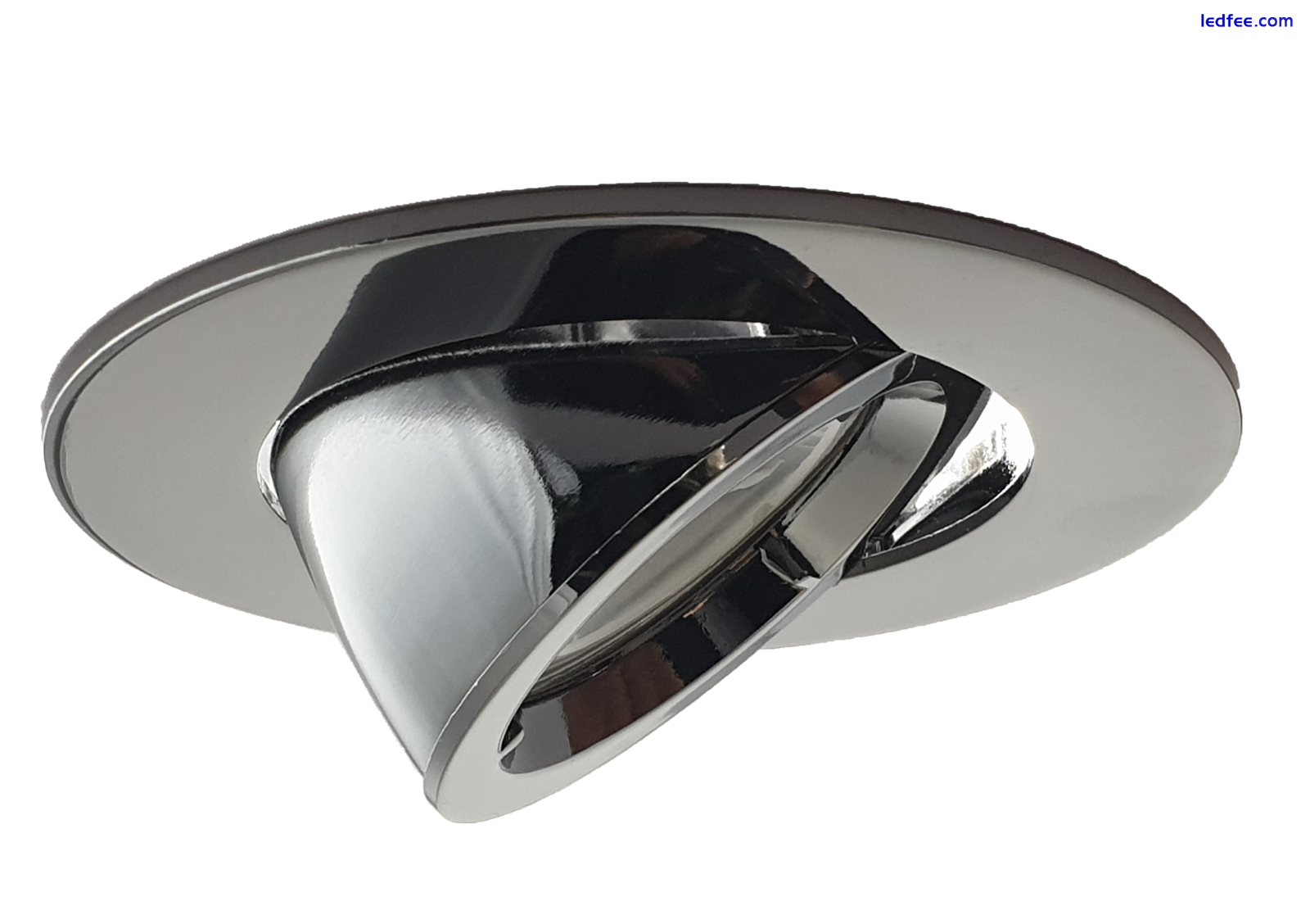 LED Recessed Scoop Downlight GU10 Tilt Ceiling Spotlight Black Chrome 2 