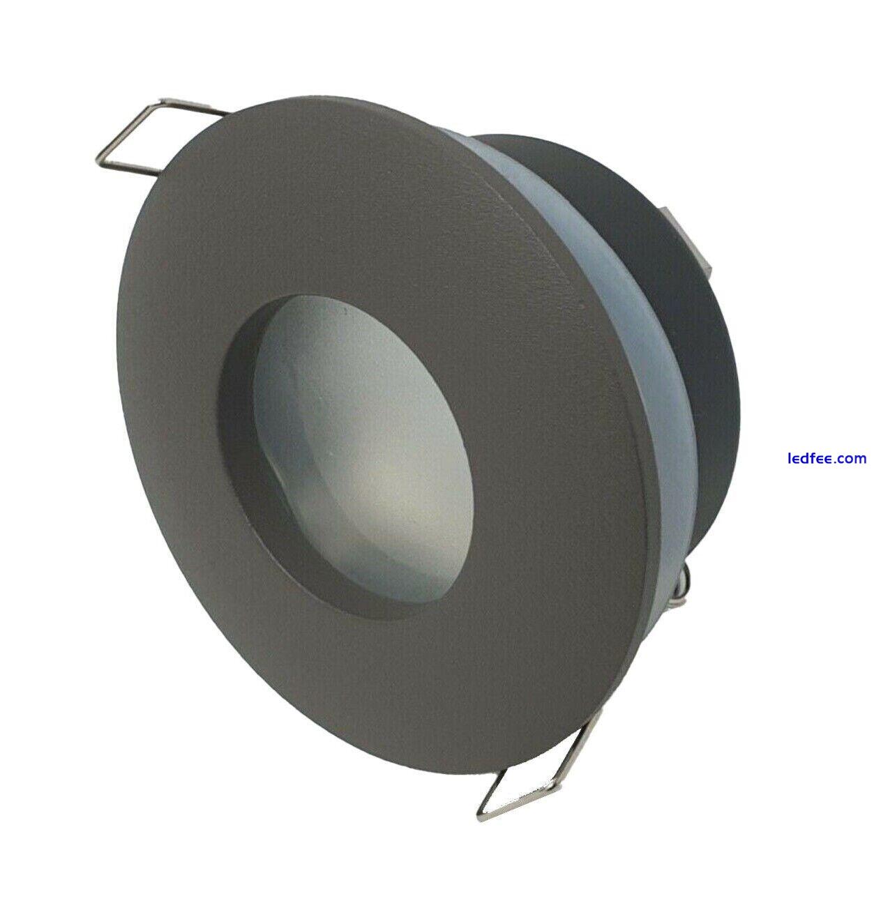 4x LED Recessed Ceiling Down Lights GU10 Round/Square IP65 Bathroom Spotlights 5 