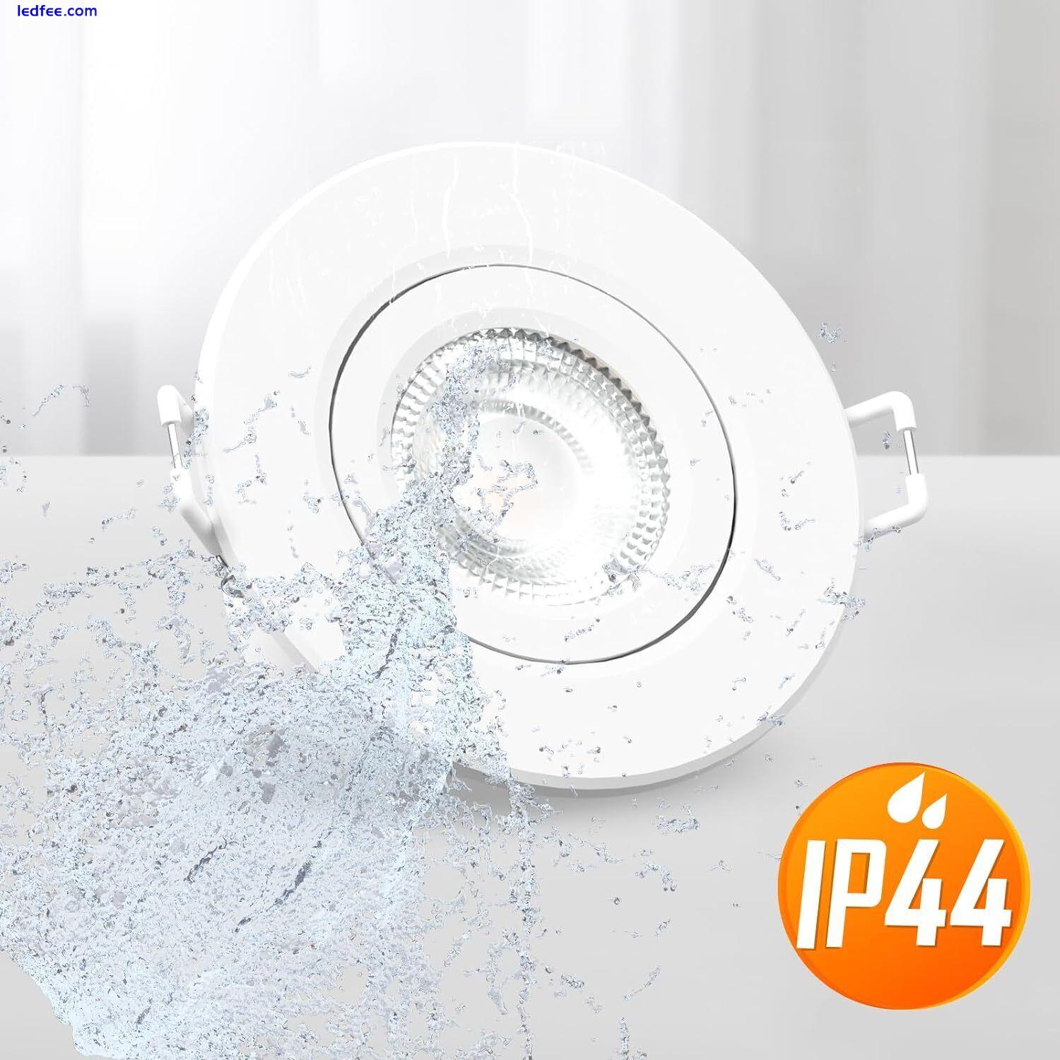 Downlight Recessed Ceiling Tiltable CCT LED Dimmable Spot light IP65 White   0 