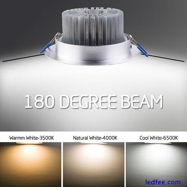 4/6PC 12W Recessed Downlight Led Ceiling Lamp Spot Light with Driver 85~265V 4 