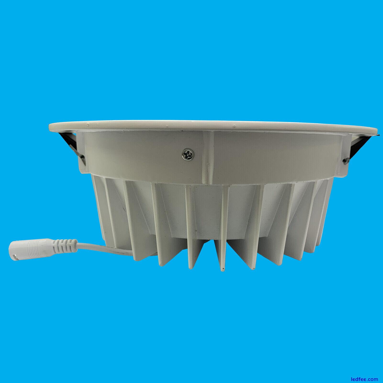 30W Recessed Round LED Ceiling Spot Downlight Lamp Light Fitting 6500K 2800lm 2 