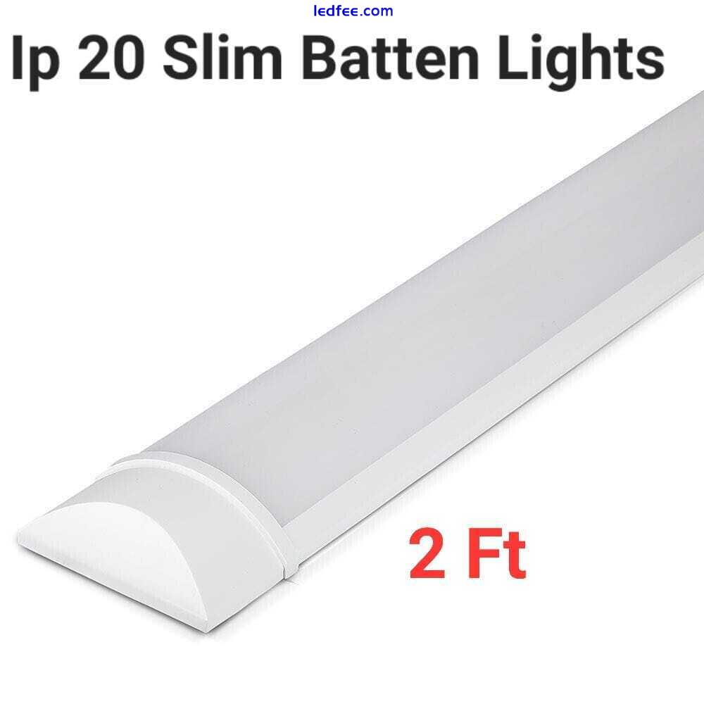 LED Strip Lights Batten Tube Light Office Shop Ceiling Lamp 2FT 4FT 5FT 6FT6500K 5 