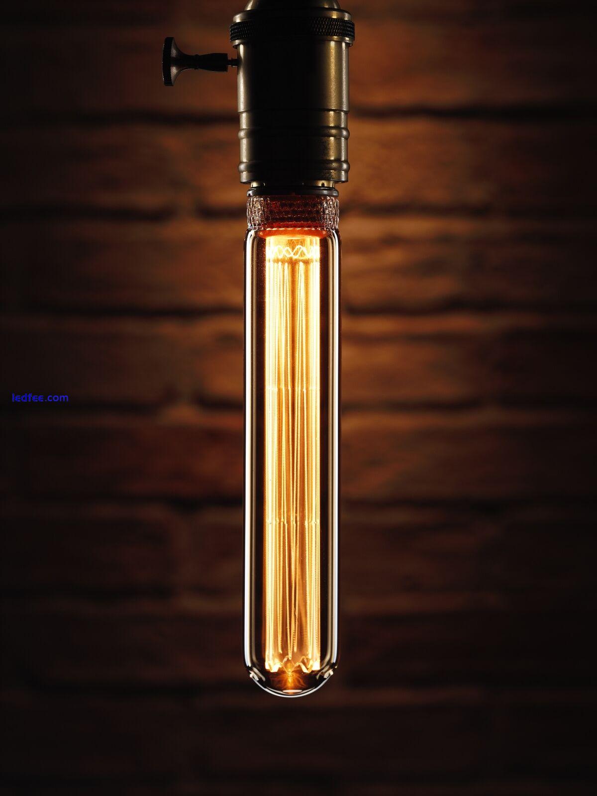 Auraglow Mysa LED Light Bulb Vintage Retro Edison Style Decorative E27 T30 Tube 0 