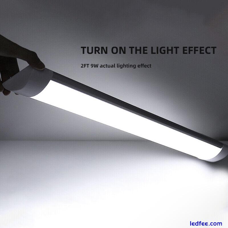 5FT LED Strip Lights Batten Tube Light Office Garage Ceiling Lamp Cool White 0 