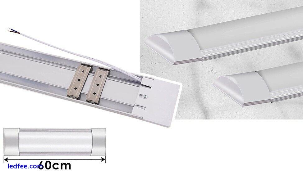 LED Strip Batten Low Profile Ceiling Tube Light 18W 6500K 60cm 2FT BATON 0 