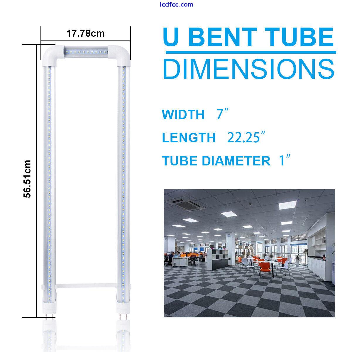 G13 U BEND 6500K U Shaped LED Tube Lights FB40 FB32 T8 T12 24W Milkly Clear 5 